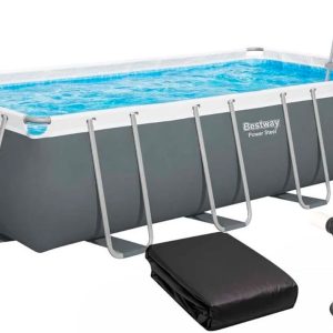 Каркасний басейн Bestway 56465 (549x274x122 см) з картриджним фільтром, драбиною та тентом