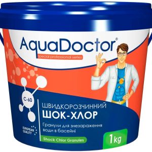Шок-хлор для басейну AquaDoctor C-60 1 кг в гранулах