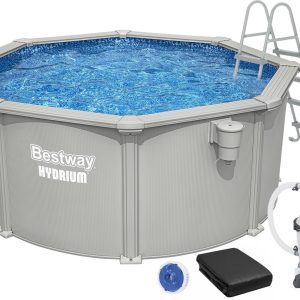 Збірний басейн Bestway Hydrium 56566 (300x122 см) з пісочним фільтром, драбиною та тентом