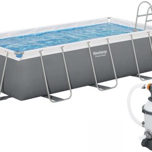 Каркасний басейн Bestway 56442 (404х201х100 см) з пісочним фільтром та драбиною