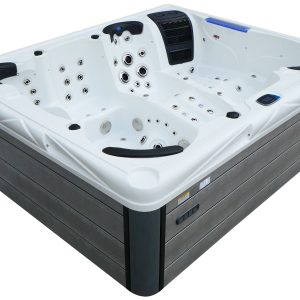 СПА-басейн Aquajoy Saint-Tropez (280х230х95 см), Сріблясто-білий мармур