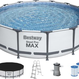 Каркасний басейн Bestway 56950 (427х107 см) з картриджним фільтром, тентом і драбиною
