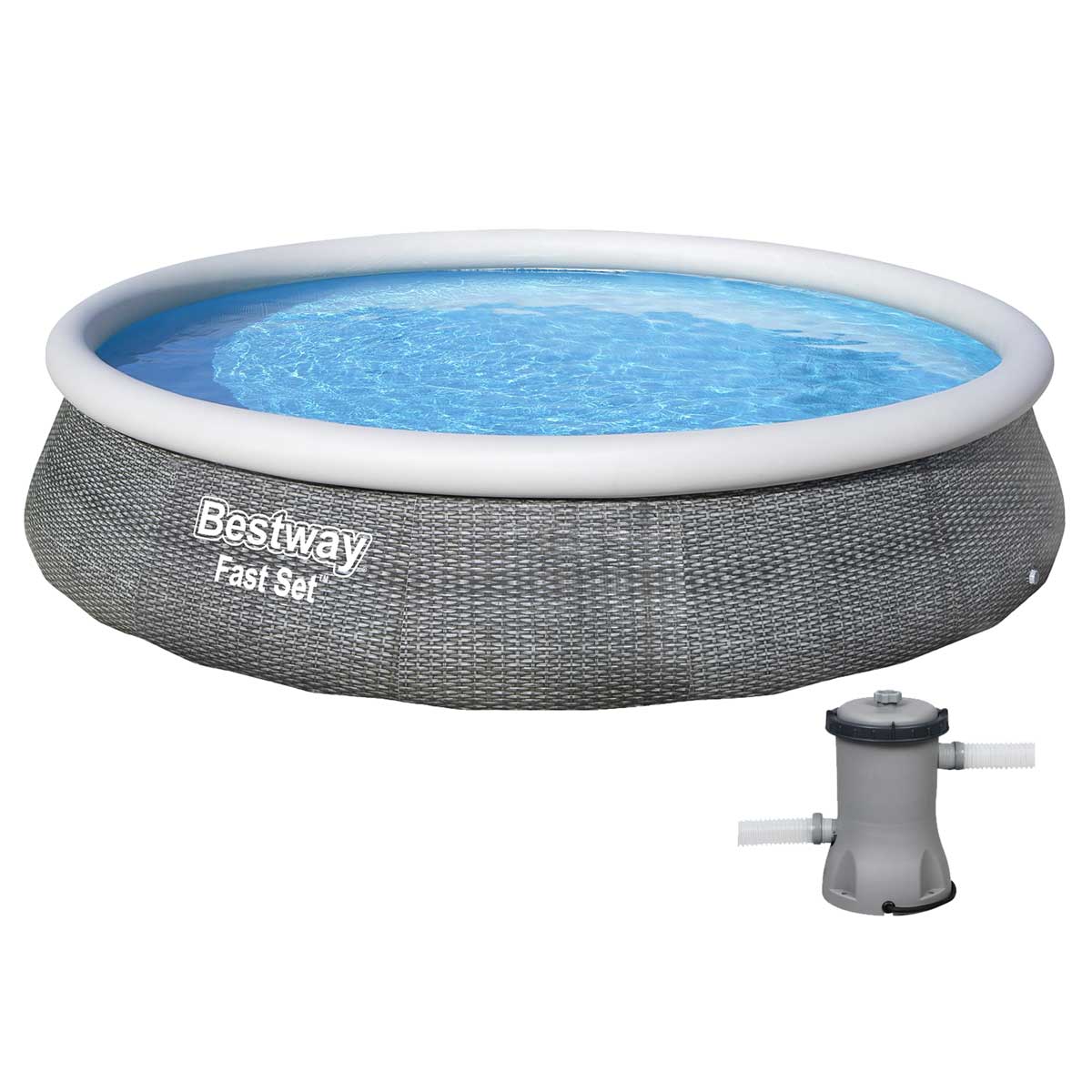 Надувний басейн Bestway 57376 (396x84 см) з картриджним фільтром 1 Надувний басейн Bestway 57376 (396x84 см) з картриджним фільтром