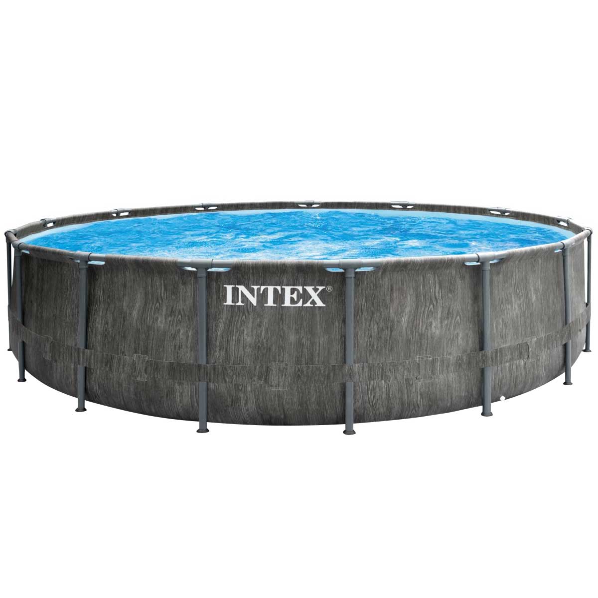 Каркасний басейн Intex 26742 GREYWOOD (457х122 см) з картриджним фільтром, драбиною та тентом 1 Каркасний басейн Intex 26742 GREYWOOD (457х122 см) з картриджним фільтром, драбиною та тентом