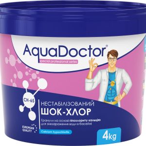 Шок-хлор для басейну AquaDoctor CH-65 4 кг в гранулах нестабілізований