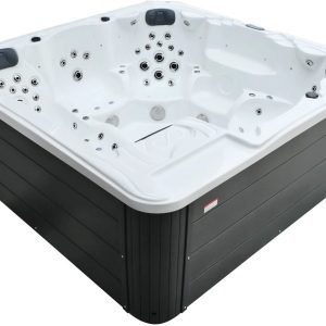 СПА-басейн Aquajoy Borneo (230х230х96 см), Сріблясто-білий мармур