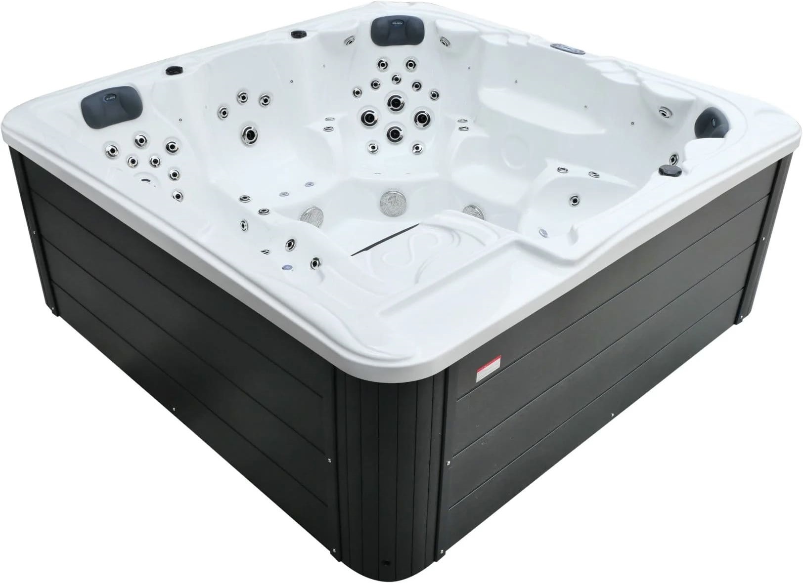 СПА-басейн Aquajoy Borneo (230х230х96 см), Сріблясто-білий мармур 1 СПА-басейн Aquajoy Borneo (230х230х96 см), Сріблясто-білий мармур