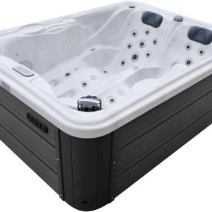 СПА-басейн Aquajoy Bali (210х160х77 см), Сріблясто-білий мармур