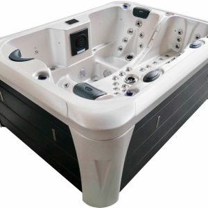 СПА-басейн Aquajoy Miami (230х170х92 см), Сріблясто-білий мармур