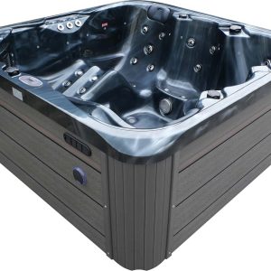 СПА-басейн Aquajoy Riviera (200х200х90 см), темний опал, з динаміками та LED-підсвічуванням
