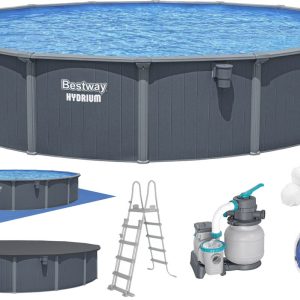 Збірний басейн Bestway Hydrium 561RP (732х132 см) з пісочним фільтром, драбиною та тентом
