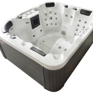 СПА-басейн Aquajoy Como (190х160х82 см), Сріблясто-білий мармур