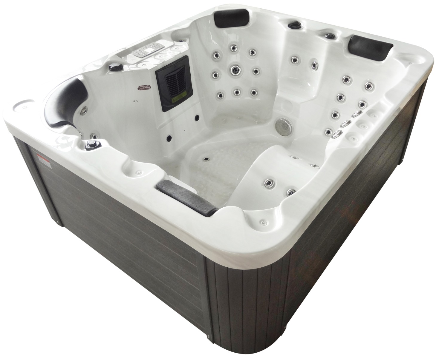 СПА-басейн Aquajoy Como (190х160х82 см), Сріблясто-білий мармур 1 СПА-басейн Aquajoy Como (190х160х82 см), Сріблясто-білий мармур