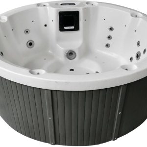 СПА-басейн Aquajoy Lagoon (195х82 см), Сріблясто-білий мармур