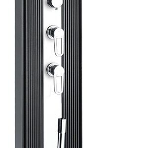 Душ сонячний Aquaviva Hybride Dada Straight алюмінієвий з мийкою для ніг, антрацит DS-D463NX, 40 л