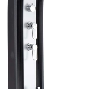 Душ сонячний Aquaviva Hybride Dada Curve алюмінієвий з мийкою для ніг, антрацит DS-D363NX, 40 л