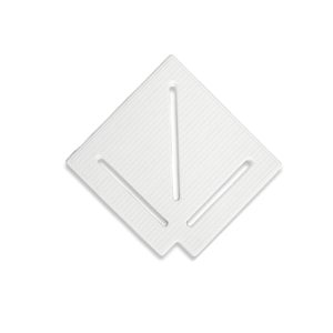 Кутовий елемент Aquaviva KK-15-1 Classic для переливної решітки 90° 145/25 мм (білий)