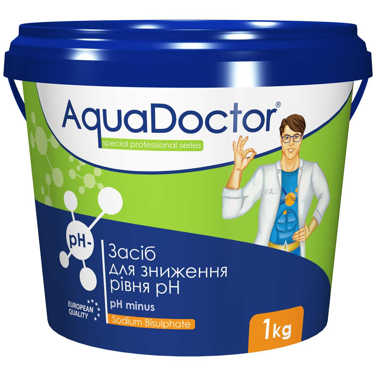 Засіб для зниження pH AquaDoctor pH Minus 1 кг в гранулах 1 Засіб для зниження pH AquaDoctor pH Minus 1 кг в гранулах