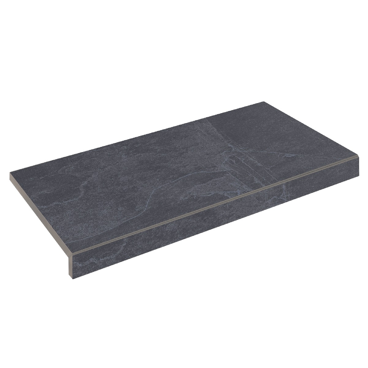 Бортова Г-подібна плитка Aquaviva Ardesia Black, 595x345x50(20) мм 1 Бортова Г-подібна плитка Aquaviva Ardesia Black, 595x345x50(20) мм