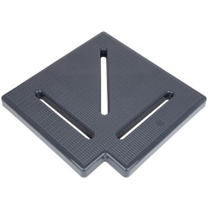 Кутовий елемент Aquaviva KKG-25-1 Classic для переливної решітки, 90°, 245х25 мм (сірий)