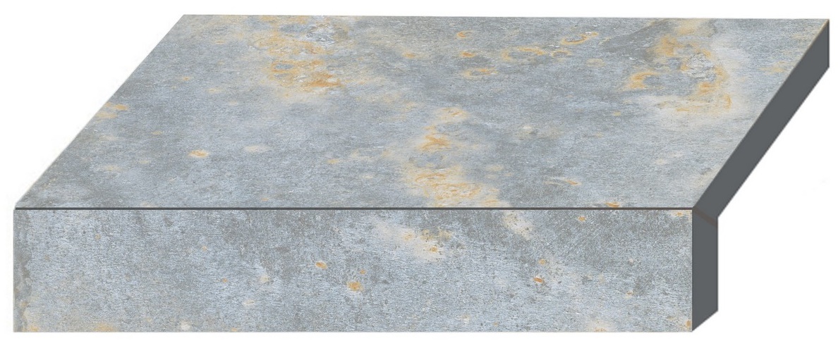 Бортова Г-подібна плитка Aquaviva Loft Blue, 600x345x50(20) мм 1 Бортова Г-подібна плитка Aquaviva Loft Blue, 600x345x50(20) мм