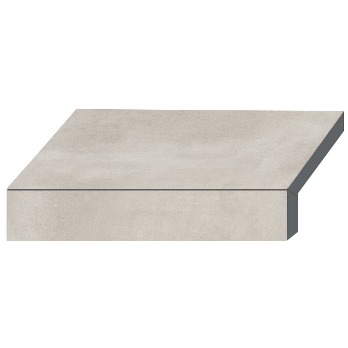 Бортова Г-подібна плитка Aquaviva Patio Soft Grey, 600x345x50(20) мм 1 Бортова Г-подібна плитка Aquaviva Patio Soft Grey, 600x345x50(20) мм