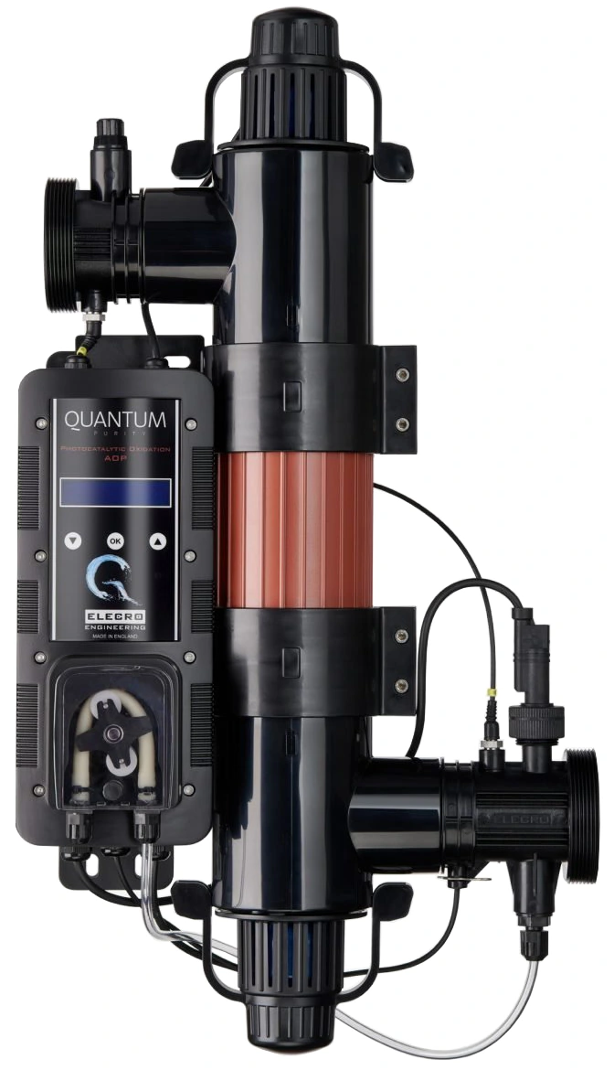 Ультрафіолетова фотокаталітична установка Elecro Quantum QP-35 з дозуючим насосом (10 м3/год, 30 Вт) 1 Ультрафіолетова фотокаталітична установка Elecro Quantum QP-35 з дозуючим насосом (10 м3/год, 30 Вт)
