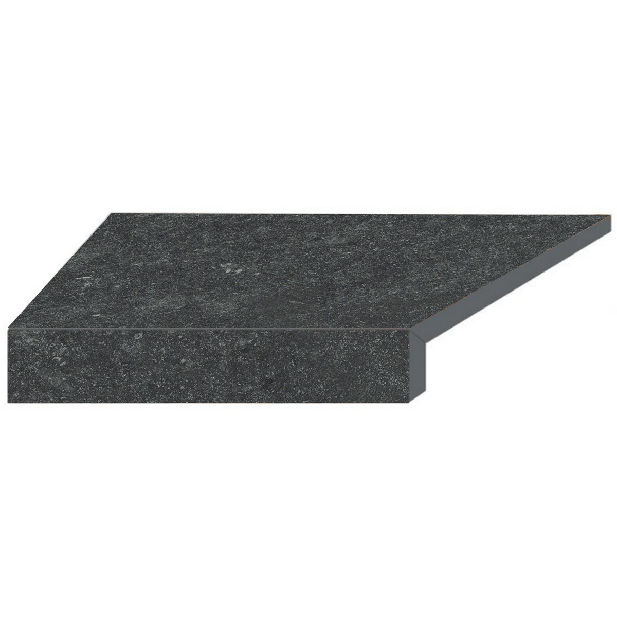 Кутовий Г-подібний елемент бортової плитки Aquaviva Stellar Dark Grey, 600x345x50(20) мм (лівий/45°) 1 Кутовий Г-подібний елемент бортової плитки Aquaviva Stellar Dark Grey, 600x345x50(20) мм (лівий/45°)