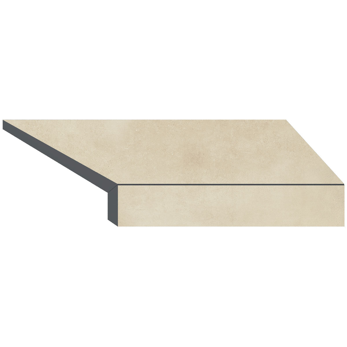 Кутовий Г-подібний елемент бортової плитки Aquaviva Patio Beige, 600x345x50(20) мм (правий/45°) 1 Кутовий Г-подібний елемент бортової плитки Aquaviva Patio Beige, 600x345x50(20) мм (правий/45°)