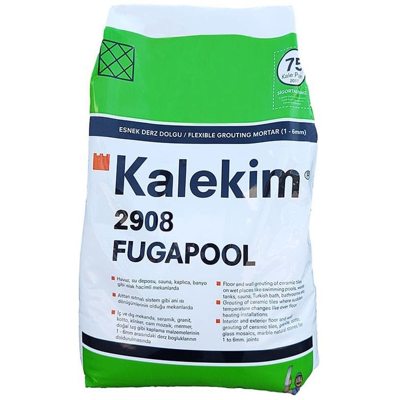 Вологостійка фуга для швів Kalekim Fugapool 2908 (5 кг) Середземноморський блакитний 1 Вологостійка фуга для швів Kalekim Fugapool 2908 (5 кг) Середземноморський блакитний