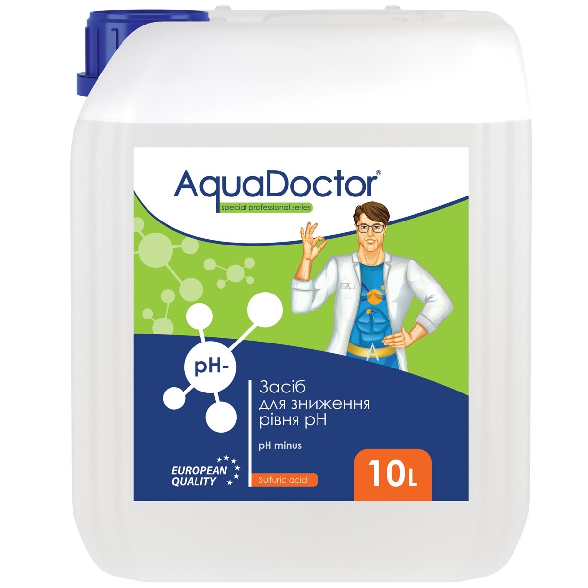 Засіб для зниження pH AquaDoctor pH Minus (Сірчана 35%) 10 л 1 Засіб для зниження pH AquaDoctor pH Minus (Сірчана 35%) 10 л