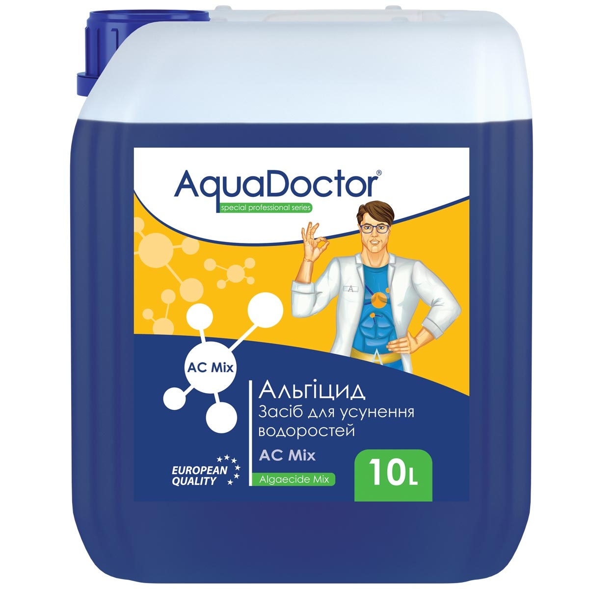 Альгіцид для басейну AquaDoctor AC Mix 10 л 1 Альгіцид для басейну AquaDoctor AC Mix 10 л