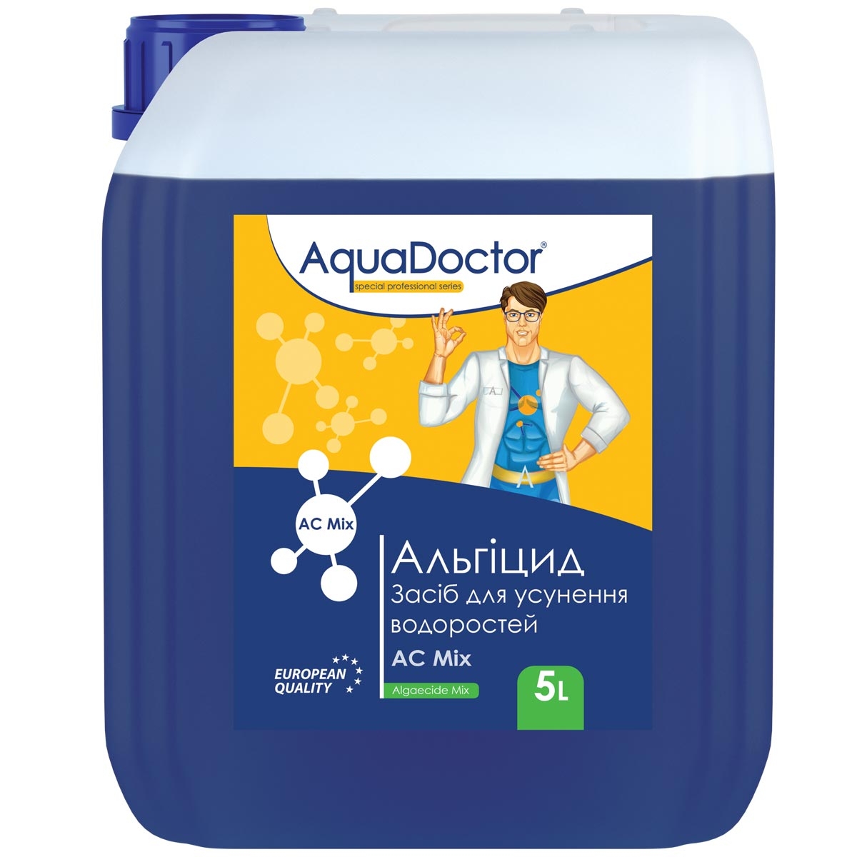 Альгіцид для басейну AquaDoctor AC Mix 5 л 1 Альгіцид для басейну AquaDoctor AC Mix 5 л