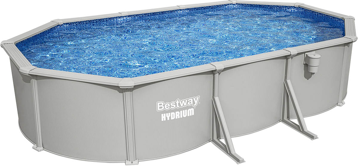 Збірний басейн Bestway Hydrium 56369 (610х360х122 см) з пісочним фільтром, драбиною та тентом 2 Збірний басейн Bestway Hydrium 56369 (610х360х122 см) з пісочним фільтром, драбиною та тентом