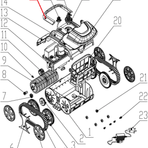 Комплект ручок до пилососа Wybotics WY200, (Handle kit №15/WY200)