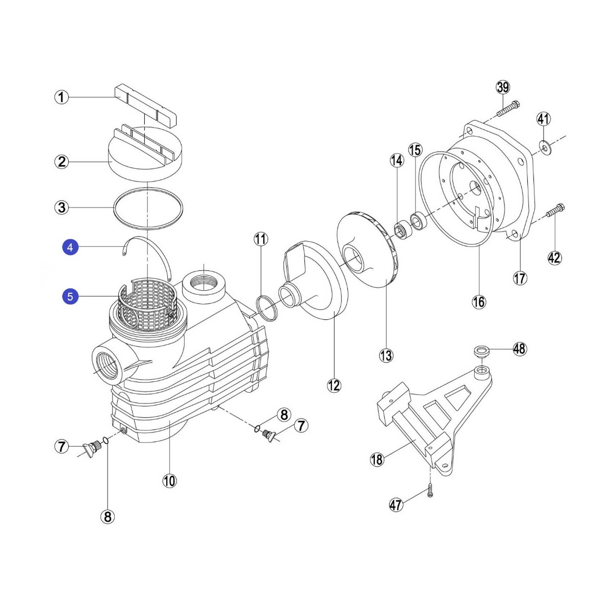 Кошик насоса EP - Rep 190.A/RBH0003.04R (RPUM0005.04R) 2 Кошик насоса EP - Rep 190.A/RBH0003.04R (RPUM0005.04R)