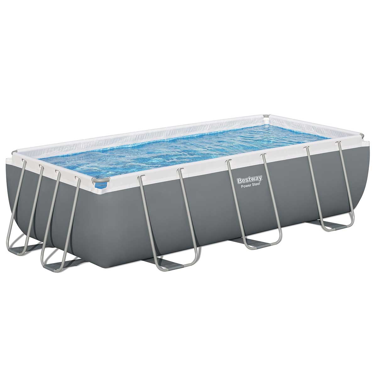 Каркасний прямокутний басейн Bestway 56441 (404х201х100 см) з картриджним фільтром та драбиною 2 Каркасний прямокутний басейн Bestway 56441 (404х201х100 см) з картриджним фільтром та драбиною