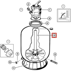 Дюзова коробка з трубою Hayward S310 (SX0310DA)