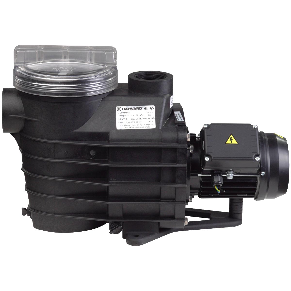 Насос Hayward SP2510XE163E1 EP 100 (380 В, 15.4 м3/год, 1 HP) 2 Насос Hayward SP2530XE303E1 EP 300 (380 В, 29.5 м3/год, 3.0 HP)