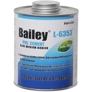Клей для труб ПВХ Bailey L-6353 118 мл, синій