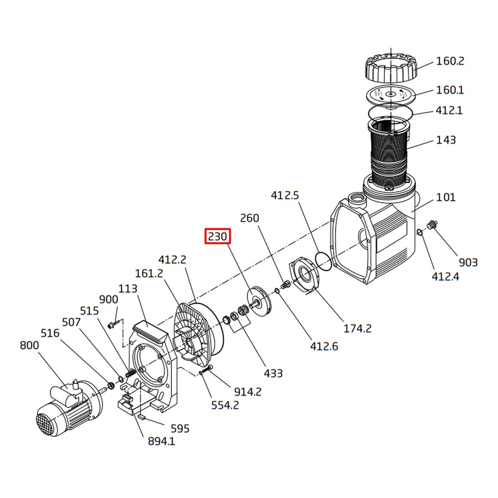 Крильчатка насоса Speck BADU Prime 15 (292.1323.001) 1 Крильчатка насоса Speck BADU Prime 20 (290.1423.019)