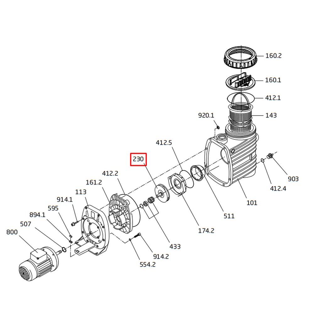 Крильчатка насоса Speck BADU ТОР ІІ/12 (292.1123.029) 1 Крильчатка насоса Speck BADU ТОР ІІ/12 (292.1123.029)