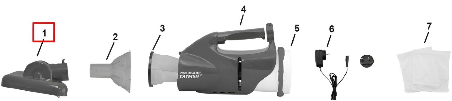 Вакуумна щітка Water Tech в зборі для Catfish 2 Вакуумна щітка Water Tech в зборі для Catfish