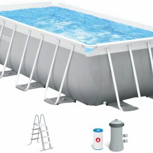 Каркасний басейн Intex 26788 (400х200х100 см) з картриджним фільтром та драбиною
