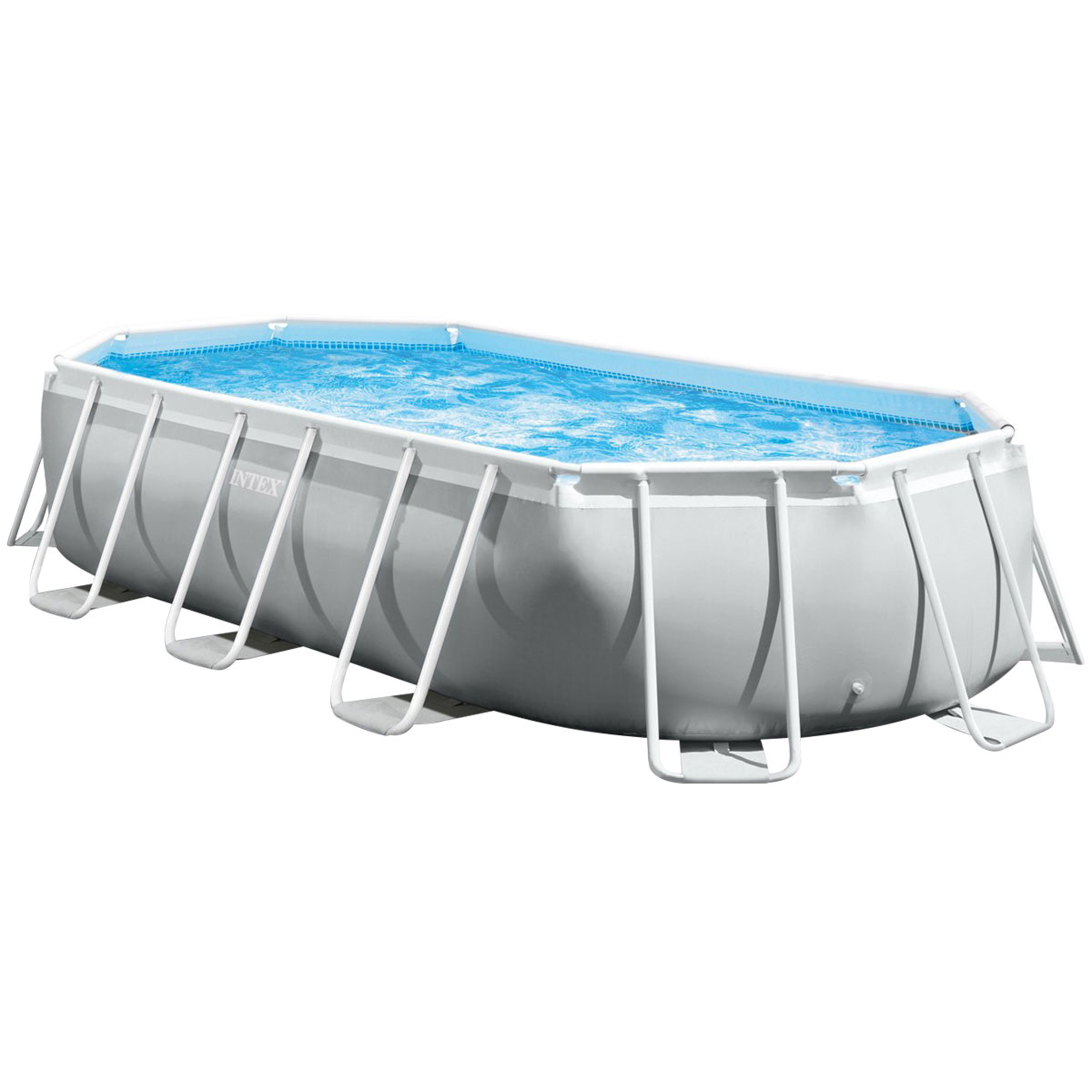 Каркасний басейн Intex 26796 OVAL (503х274х122 см) з картриджним фільтром, драбиною та тентом 2 Каркасний басейн Intex 26796 OVAL (503х274х122 см) з картриджним фільтром, драбиною та тентом
