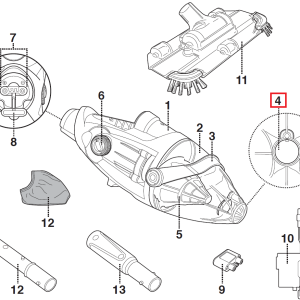 Заслінка клапана зливу води Kokido для пилососа Voltera 25 EV25CBX/EU (EV25ASM03)