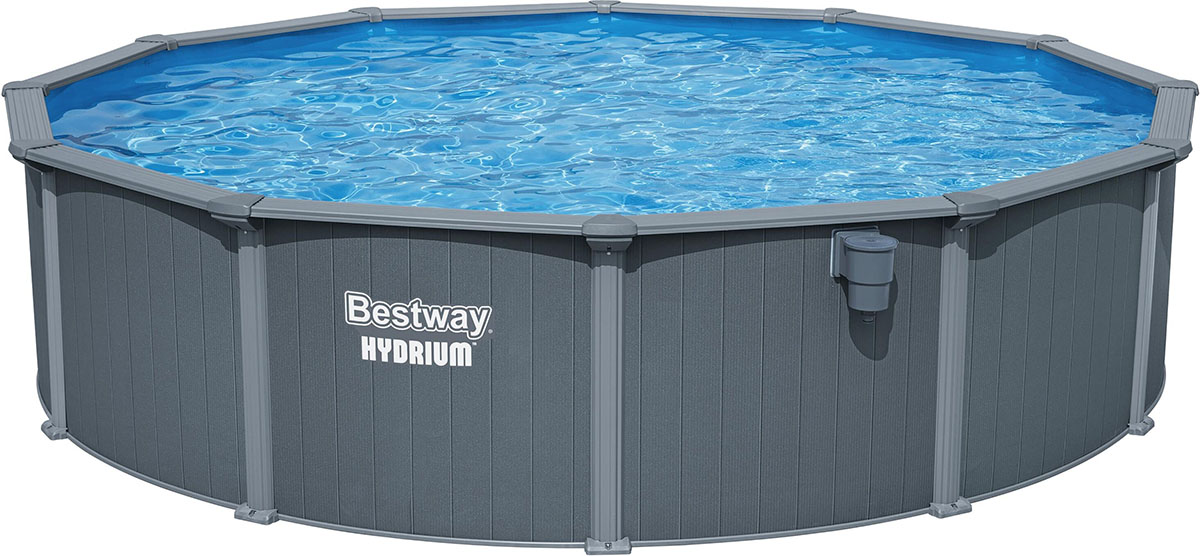 Збірний басейн Bestway Hydrium 561CS (549х132 см) з пісочним фільтром, драбиною та тентом 2 Збірний басейн Bestway Hydrium 561CS (549х132 см) з пісочним фільтром, драбиною та тентом