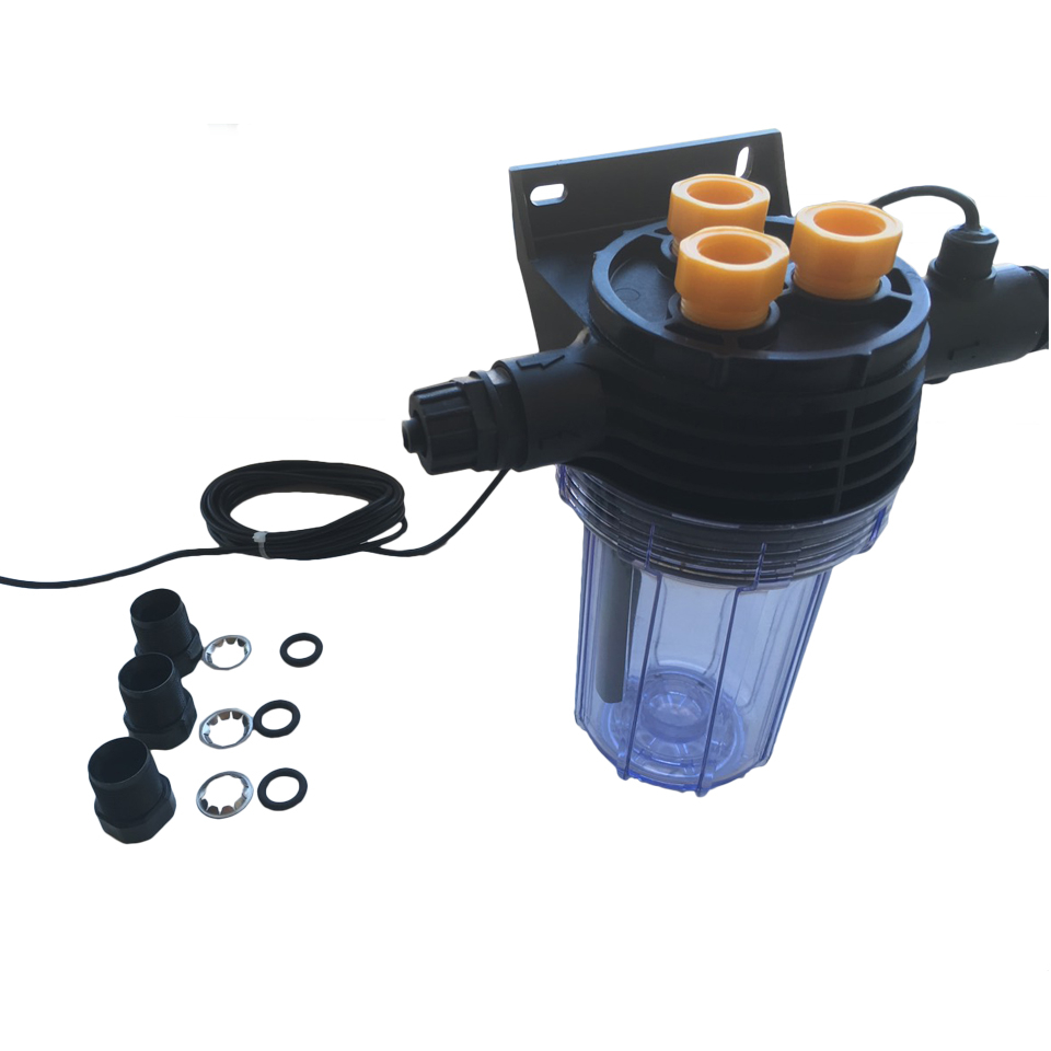 Колба Aquaviva PSS 8-a для 3-х електродів з датчиком протоку 2 Колба Aquaviva PSS 8-a для 3-х електродів з датчиком протоку
