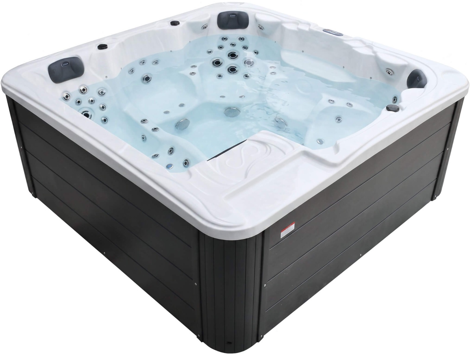 СПА-басейн Aquajoy Borneo (230х230х96 см), Сріблясто-білий мармур 1 СПА-басейн Aquajoy Borneo (230х230х96 см), Сріблясто-білий мармур