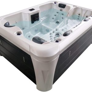 СПА-басейн Aquajoy Miami (230х170х92 см), Сріблясто-білий мармур